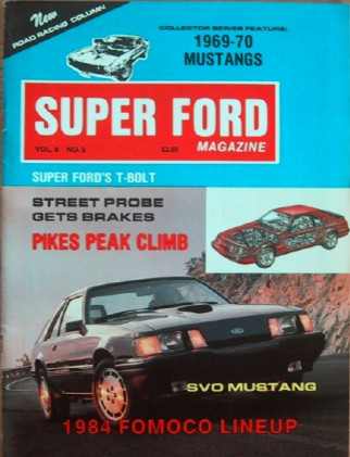 SUPER FORD 1983 SEPT - NEW FORDS, R. SMITH, THUNDERBOLT